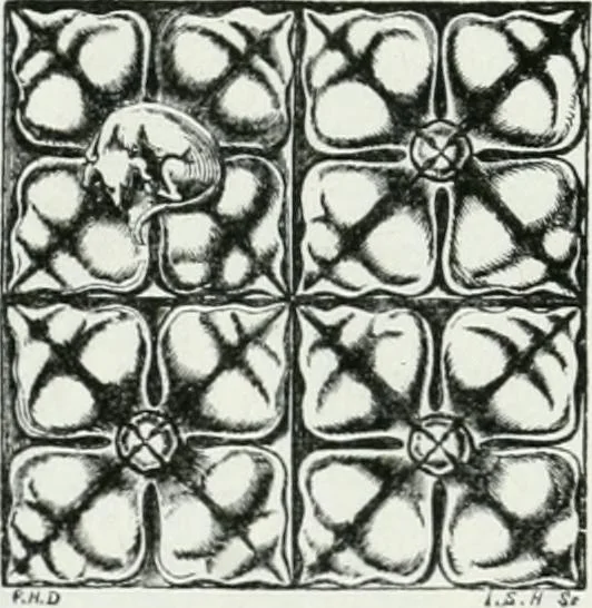 An illustration from An attempt to discriminate the styles of architecture in England : from the Conquest to the Reformation : with a sketch of the Grecian and Roman orders, 1862, leaf 351