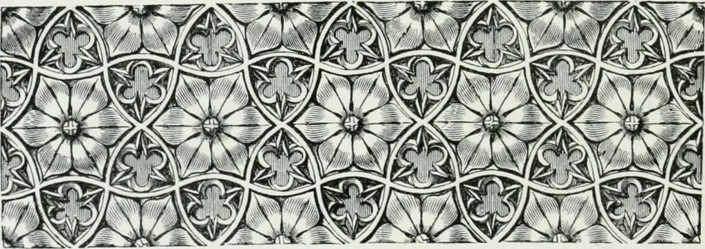 An illustration from An attempt to discriminate the styles of architecture in England : from the Conquest to the Reformation : with a sketch of the Grecian and Roman orders, 1862, leaf 351