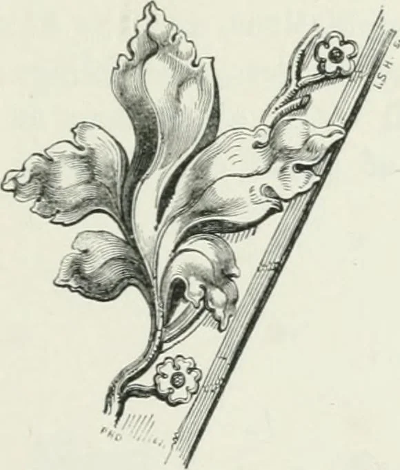 An illustration from An attempt to discriminate the styles of architecture in England : from the Conquest to the Reformation : with a sketch of the Grecian and Roman orders, 1862, leaf 352