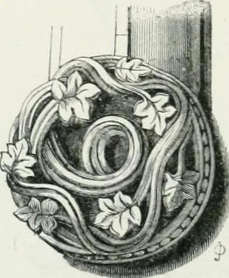 An illustration from An attempt to discriminate the styles of architecture in England : from the Conquest to the Reformation : with a sketch of the Grecian and Roman orders, 1862, leaf 353