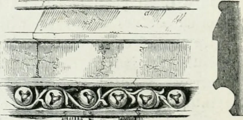 An illustration from An attempt to discriminate the styles of architecture in England : from the Conquest to the Reformation : with a sketch of the Grecian and Roman orders, 1862, leaf 357