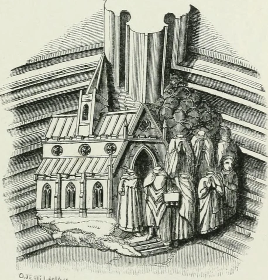 An illustration from An attempt to discriminate the styles of architecture in England : from the Conquest to the Reformation : with a sketch of the Grecian and Roman orders, 1862, leaf 360