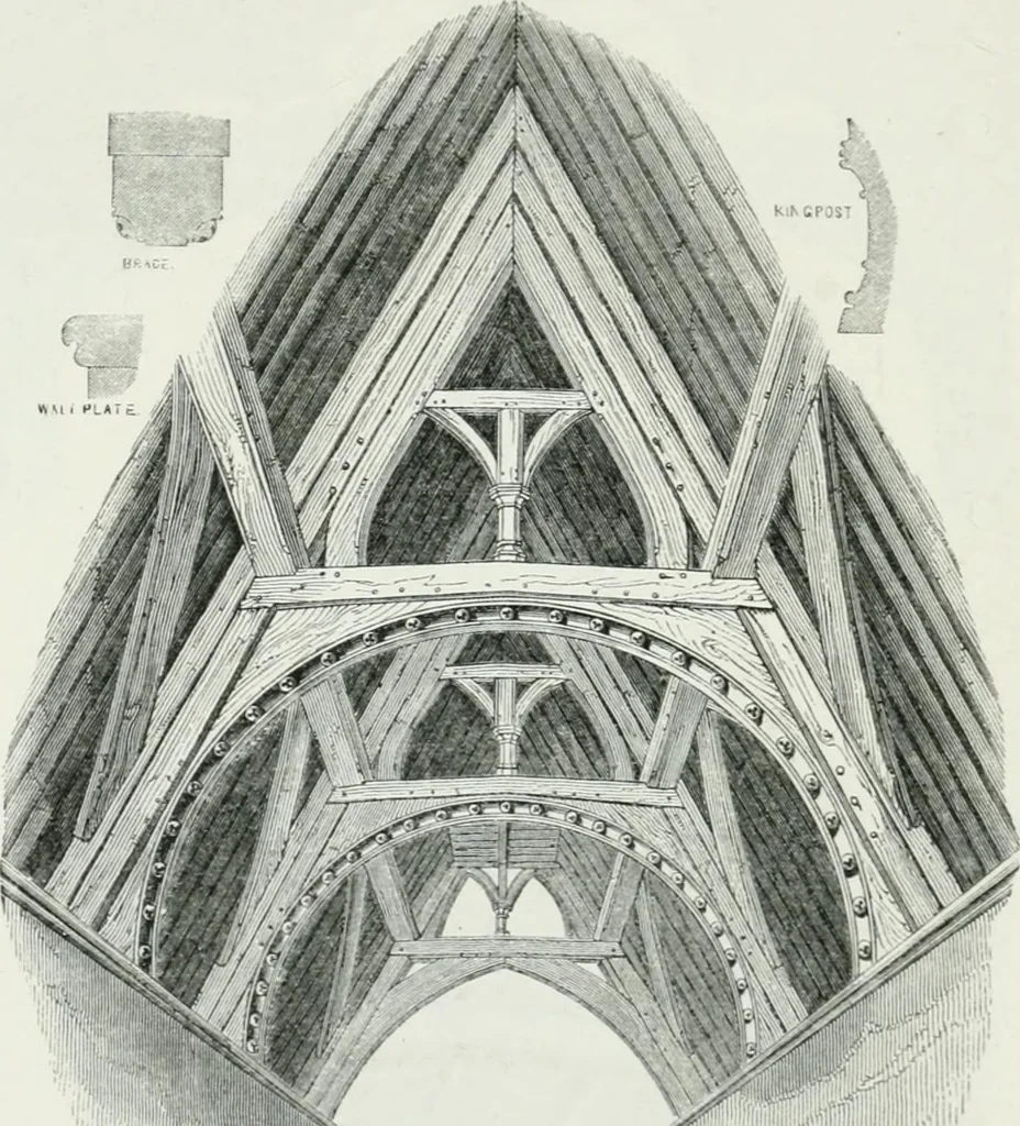 An illustration from An attempt to discriminate the styles of architecture in England : from the Conquest to the Reformation : with a sketch of the Grecian and Roman orders, 1862, leaf 363