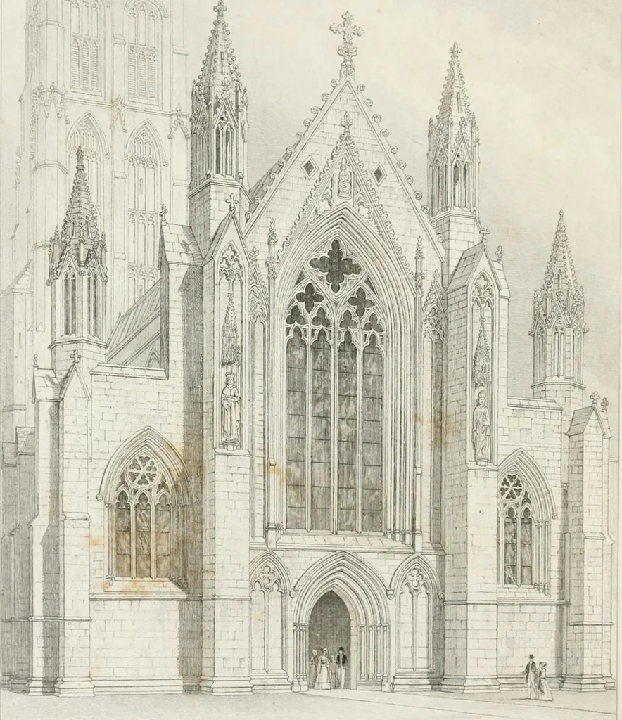 An illustration from An attempt to discriminate the styles of architecture in England : from the Conquest to the Reformation : with a sketch of the Grecian and Roman orders, 1862, leaf 365