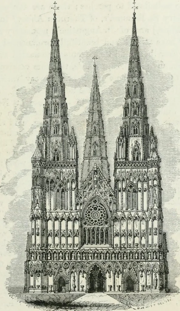 An illustration from An attempt to discriminate the styles of architecture in England : from the Conquest to the Reformation : with a sketch of the Grecian and Roman orders, 1862, leaf 370