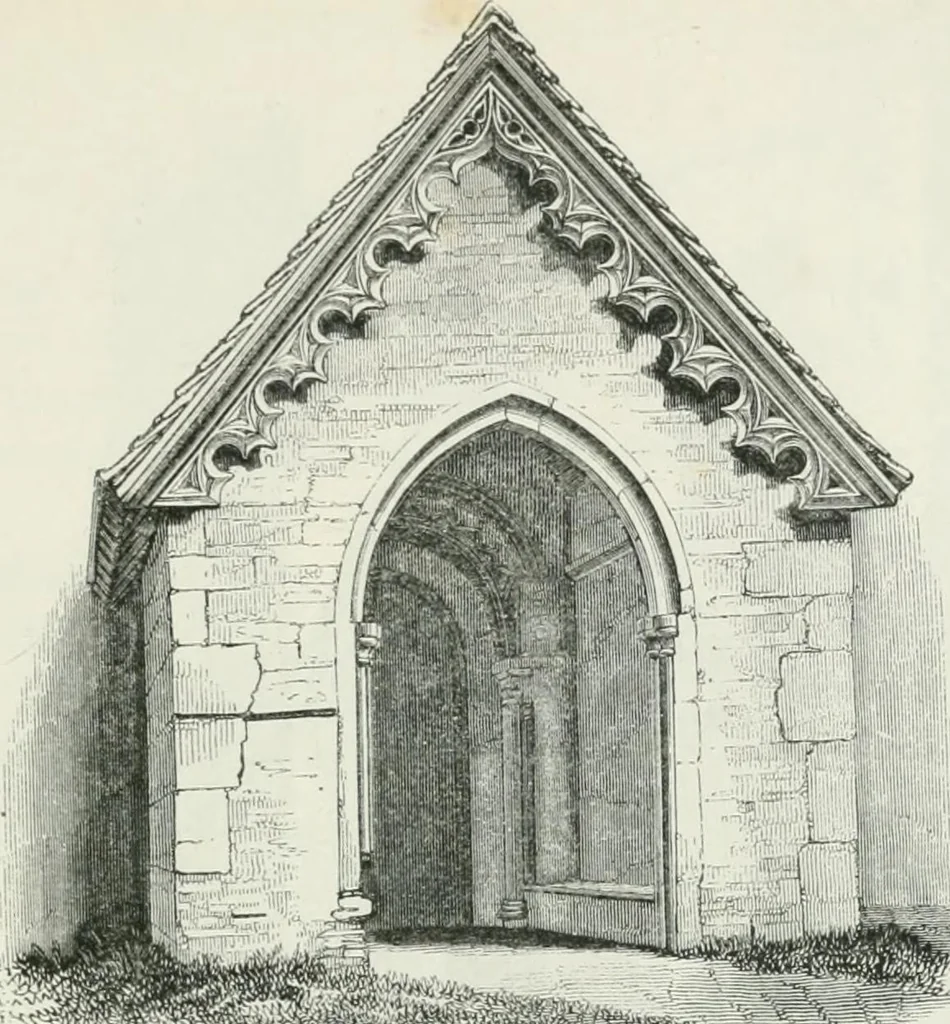 An illustration from An attempt to discriminate the styles of architecture in England : from the Conquest to the Reformation : with a sketch of the Grecian and Roman orders, 1862, leaf 374