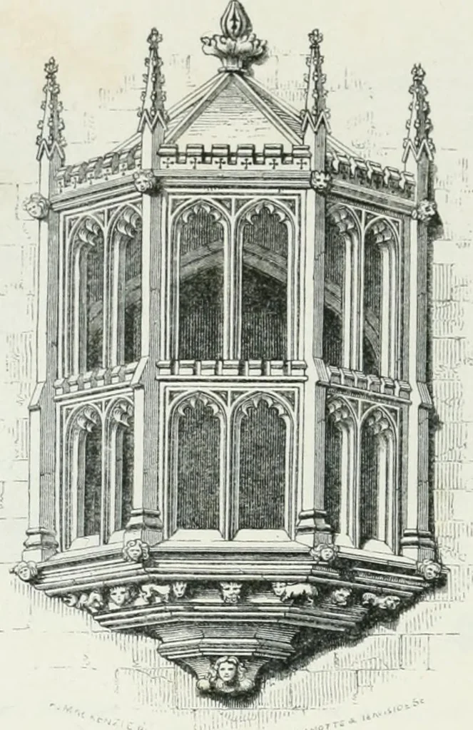 An illustration from An attempt to discriminate the styles of architecture in England : from the Conquest to the Reformation : with a sketch of the Grecian and Roman orders, 1862, leaf 381
