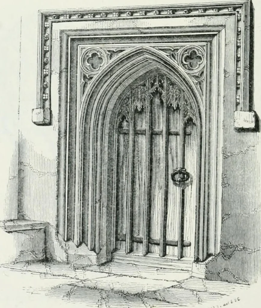 An illustration from An attempt to discriminate the styles of architecture in England : from the Conquest to the Reformation : with a sketch of the Grecian and Roman orders, 1862, leaf 381