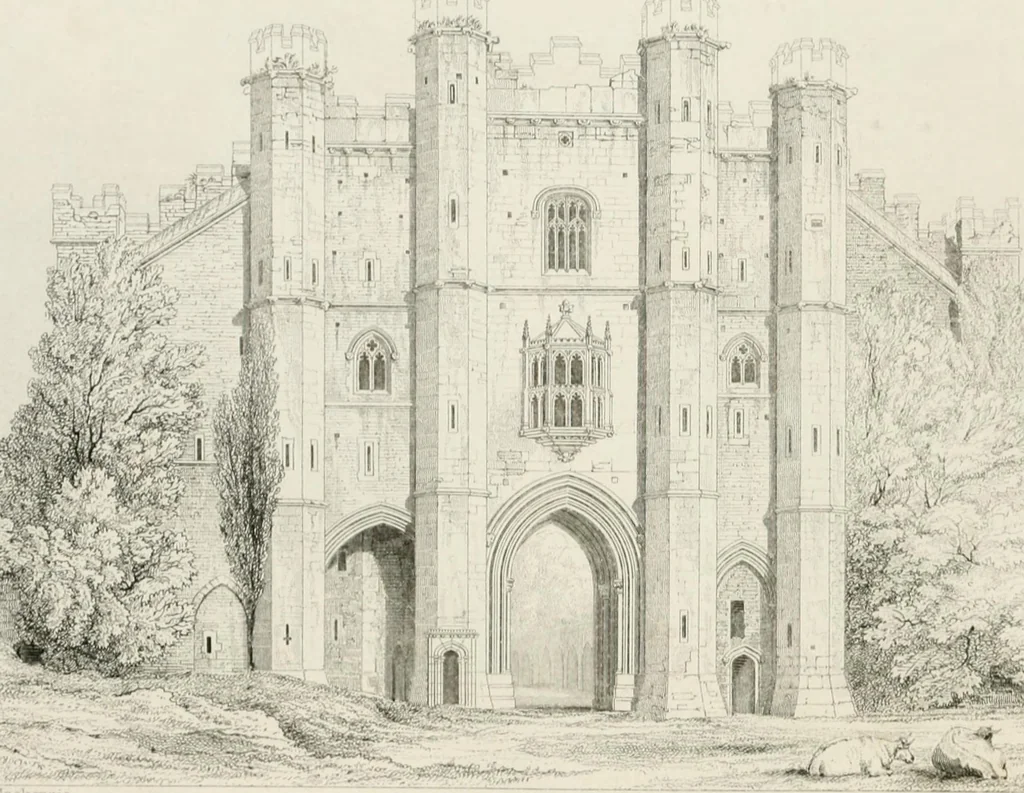 An illustration from An attempt to discriminate the styles of architecture in England : from the Conquest to the Reformation : with a sketch of the Grecian and Roman orders, 1862, leaf 383