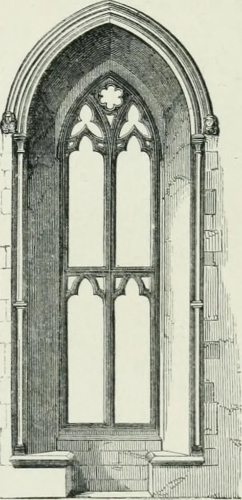 An illustration from An attempt to discriminate the styles of architecture in England : from the Conquest to the Reformation : with a sketch of the Grecian and Roman orders, 1862, leaf 389