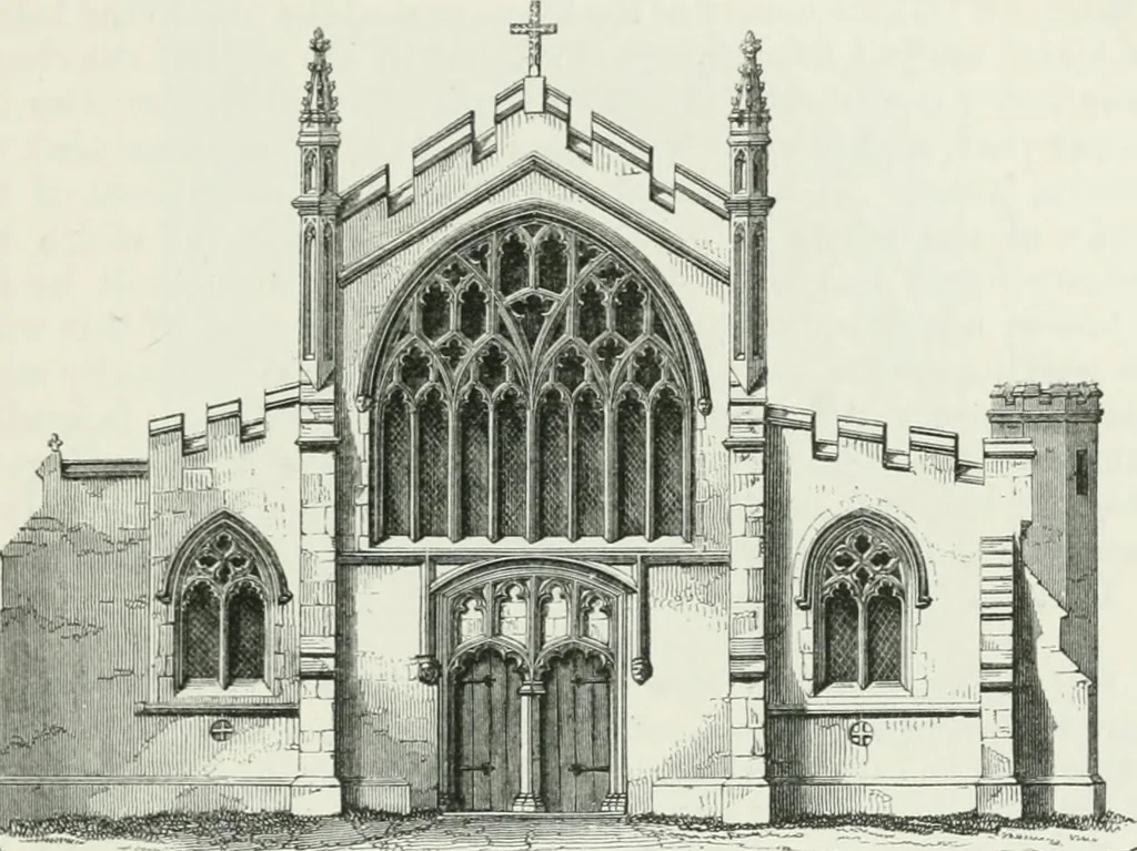 An illustration from An attempt to discriminate the styles of architecture in England : from the Conquest to the Reformation : with a sketch of the Grecian and Roman orders, 1862, leaf 408