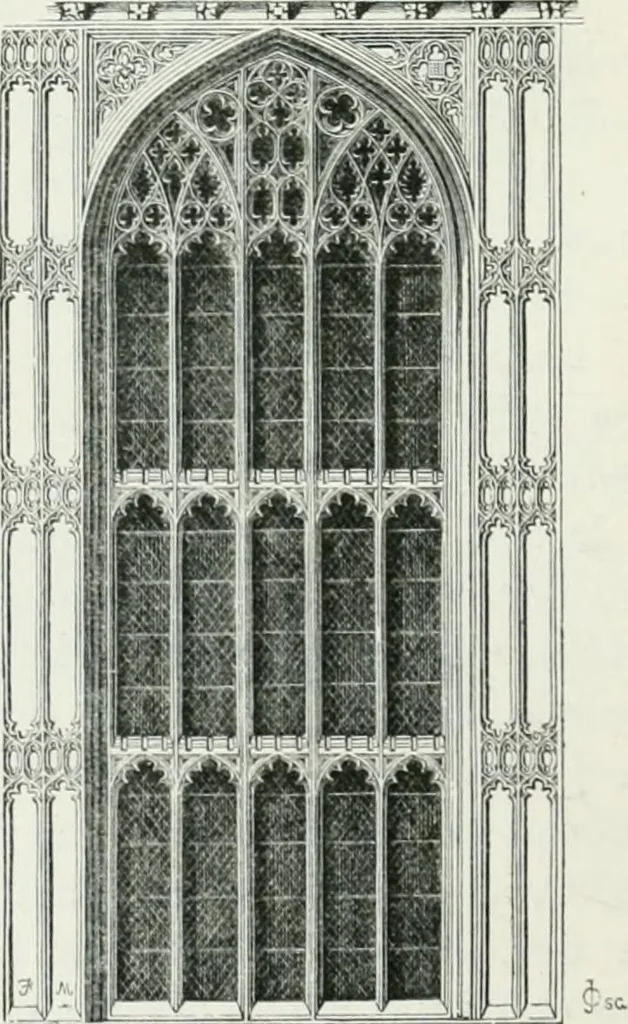 An illustration from An attempt to discriminate the styles of architecture in England : from the Conquest to the Reformation : with a sketch of the Grecian and Roman orders, 1862, leaf 425