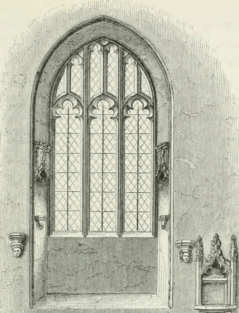 An illustration from An attempt to discriminate the styles of architecture in England : from the Conquest to the Reformation : with a sketch of the Grecian and Roman orders, 1862, leaf 426
