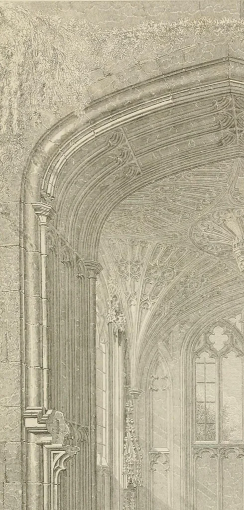 An illustration from An attempt to discriminate the styles of architecture in England : from the Conquest to the Reformation : with a sketch of the Grecian and Roman orders, 1862, leaf 430