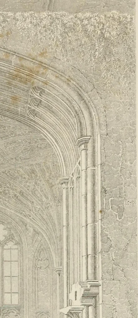 An illustration from An attempt to discriminate the styles of architecture in England : from the Conquest to the Reformation : with a sketch of the Grecian and Roman orders, 1862, leaf 430