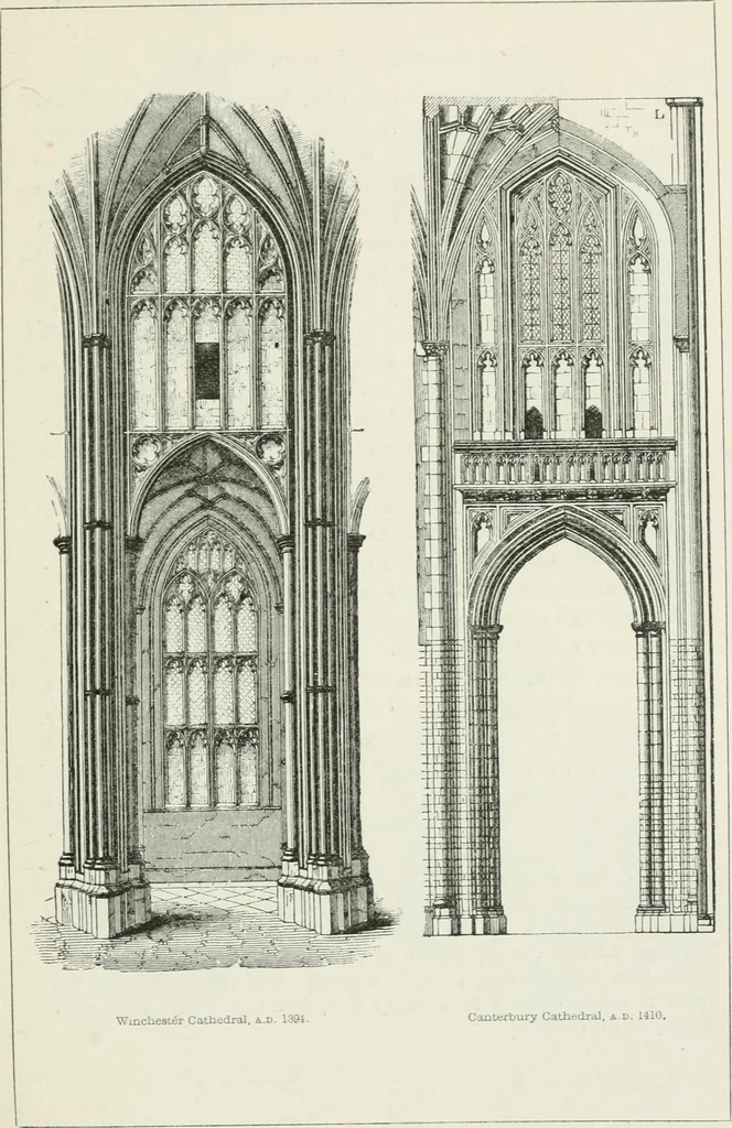 An illustration from An attempt to discriminate the styles of architecture in England : from the Conquest to the Reformation : with a sketch of the Grecian and Roman orders, 1862, leaf 432