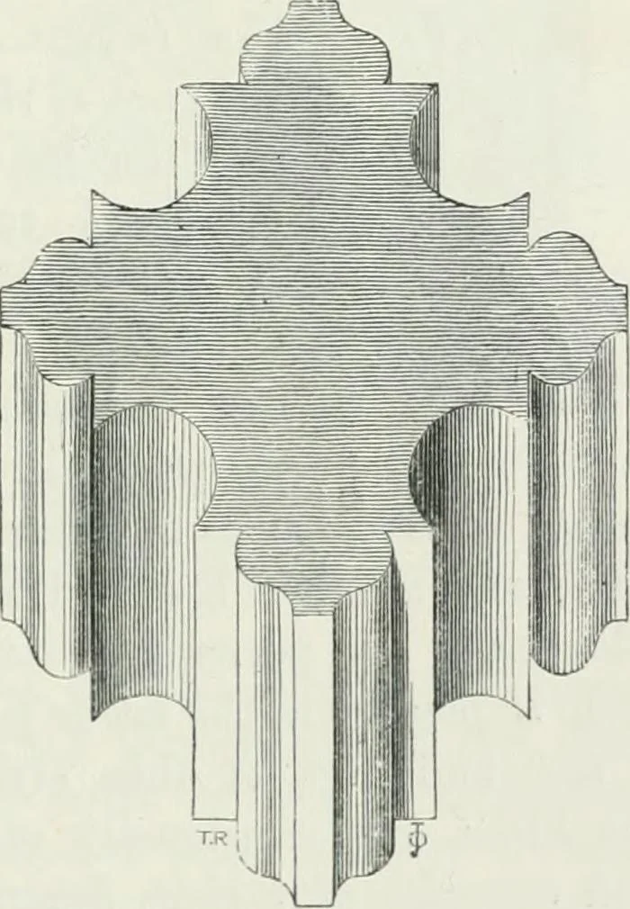 An illustration from An attempt to discriminate the styles of architecture in England : from the Conquest to the Reformation : with a sketch of the Grecian and Roman orders, 1862, leaf 434