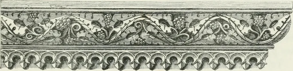 An illustration from An attempt to discriminate the styles of architecture in England : from the Conquest to the Reformation : with a sketch of the Grecian and Roman orders, 1862, leaf 438