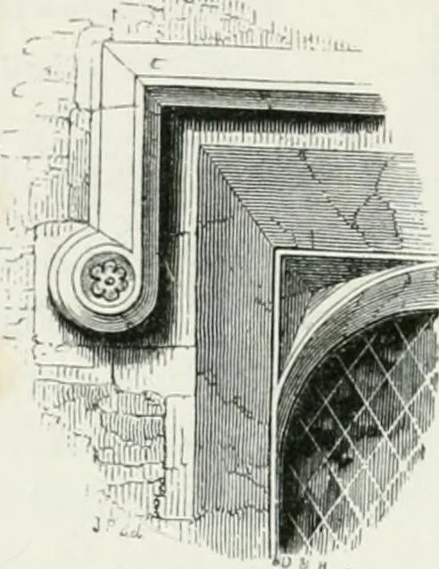 An illustration from An attempt to discriminate the styles of architecture in England : from the Conquest to the Reformation : with a sketch of the Grecian and Roman orders, 1862, leaf 439