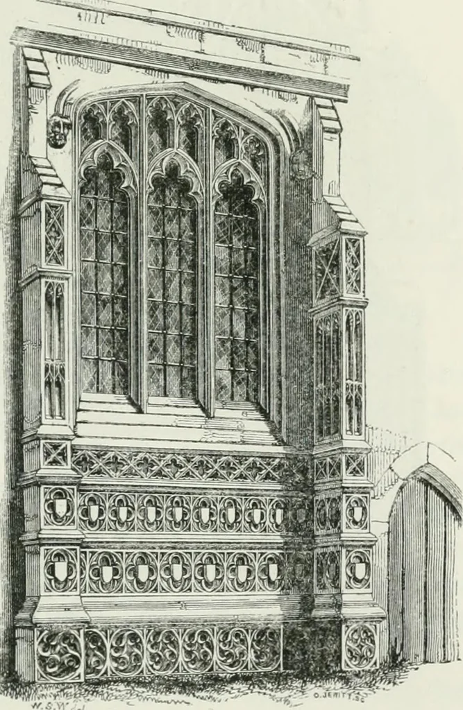 An illustration from An attempt to discriminate the styles of architecture in England : from the Conquest to the Reformation : with a sketch of the Grecian and Roman orders, 1862, leaf 444
