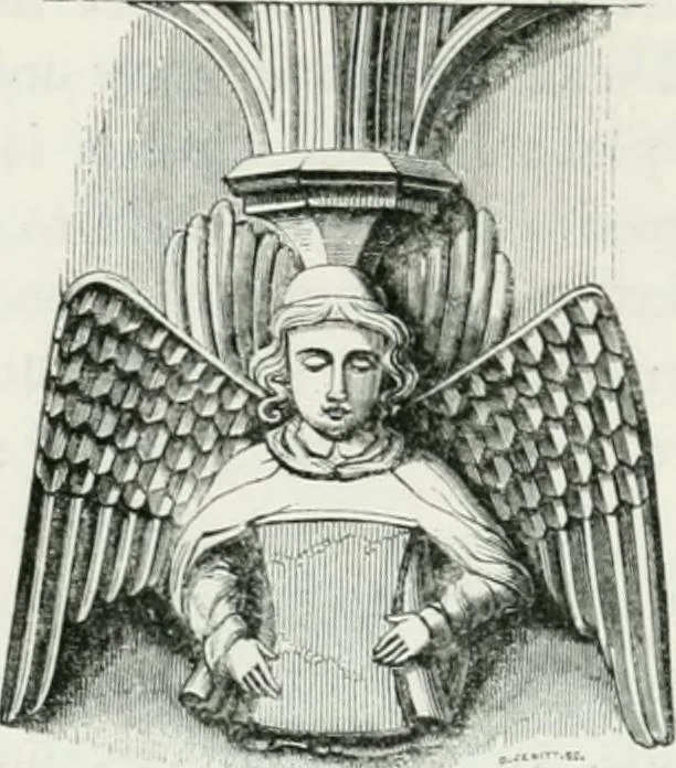 An illustration from An attempt to discriminate the styles of architecture in England : from the Conquest to the Reformation : with a sketch of the Grecian and Roman orders, 1862, leaf 447