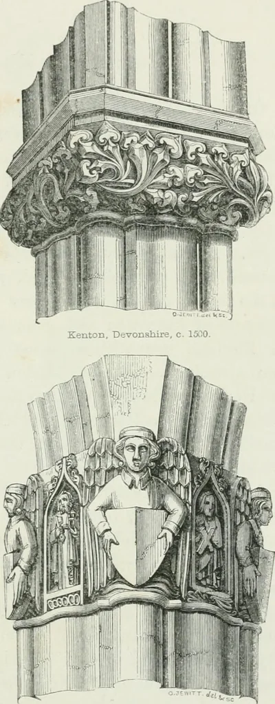 An illustration from An attempt to discriminate the styles of architecture in England : from the Conquest to the Reformation : with a sketch of the Grecian and Roman orders, 1862, leaf 448