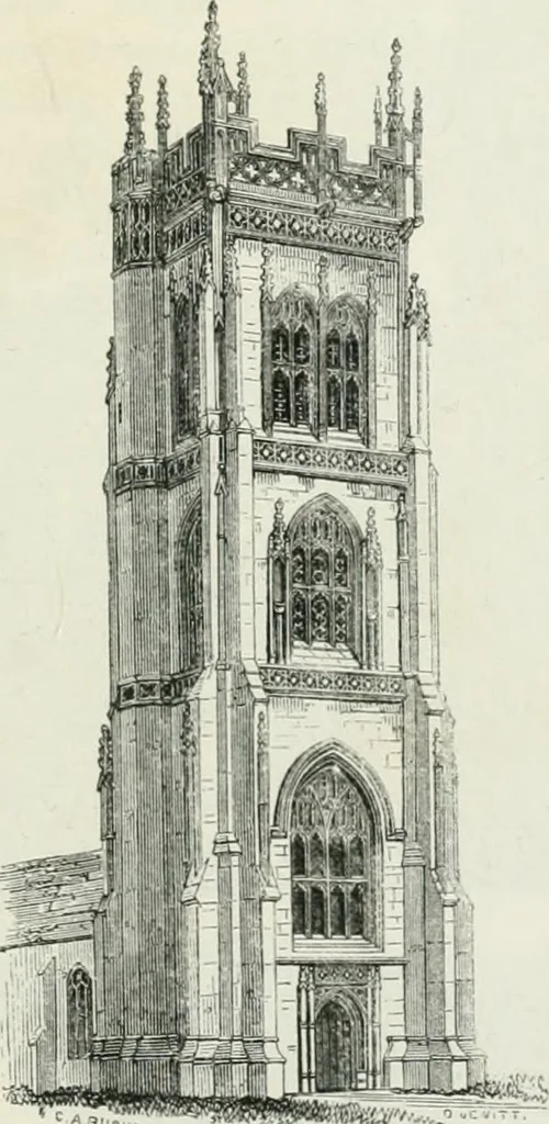 An illustration from An attempt to discriminate the styles of architecture in England : from the Conquest to the Reformation : with a sketch of the Grecian and Roman orders, 1862, leaf 452