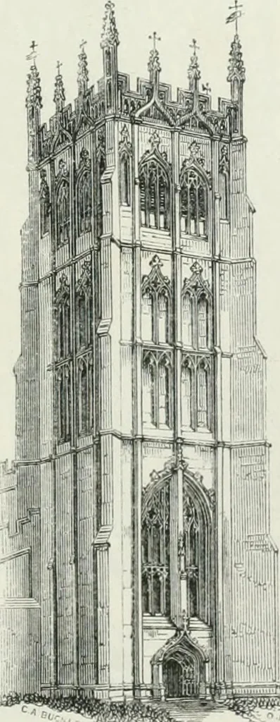 An illustration from An attempt to discriminate the styles of architecture in England : from the Conquest to the Reformation : with a sketch of the Grecian and Roman orders, 1862, leaf 452