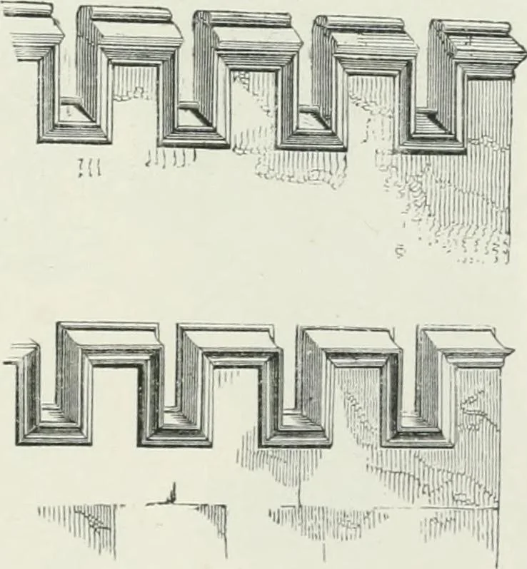 An illustration from An attempt to discriminate the styles of architecture in England : from the Conquest to the Reformation : with a sketch of the Grecian and Roman orders, 1862, leaf 456