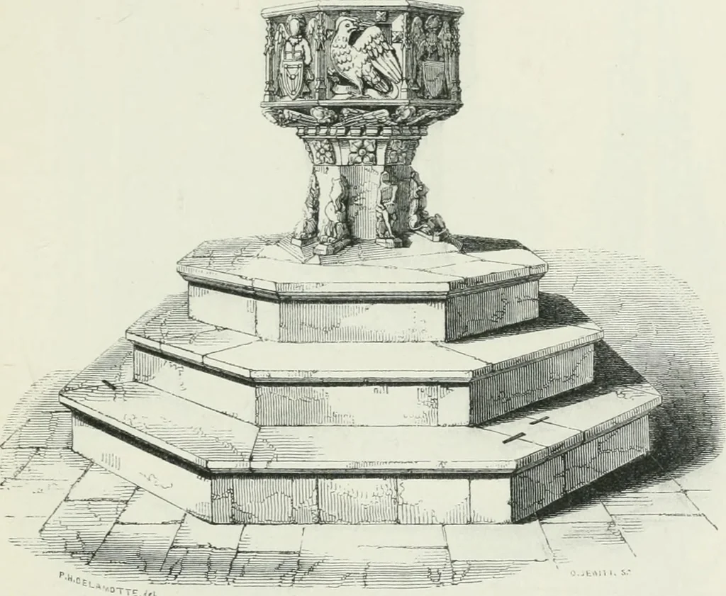An illustration from An attempt to discriminate the styles of architecture in England : from the Conquest to the Reformation : with a sketch of the Grecian and Roman orders, 1862, leaf 468