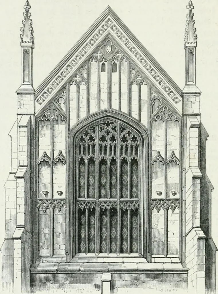 An illustration from An attempt to discriminate the styles of architecture in England : from the Conquest to the Reformation : with a sketch of the Grecian and Roman orders, 1862, leaf 479