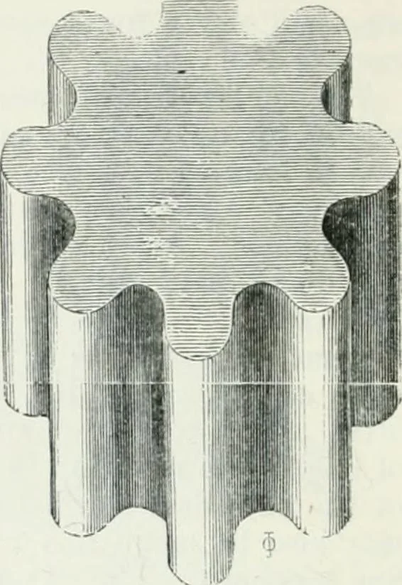 An illustration from An attempt to discriminate the styles of architecture in England : from the Conquest to the Reformation : with a sketch of the Grecian and Roman orders, 1862, leaf 515