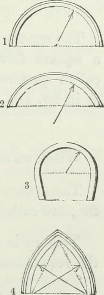 An illustration from An attempt to discriminate the styles of architecture in England : from the Conquest to the Reformation : with a sketch of the Grecian and Roman orders, 1862, leaf 70