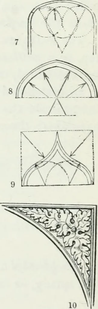 An illustration from An attempt to discriminate the styles of architecture in England : from the Conquest to the Reformation : with a sketch of the Grecian and Roman orders, 1862, leaf 71