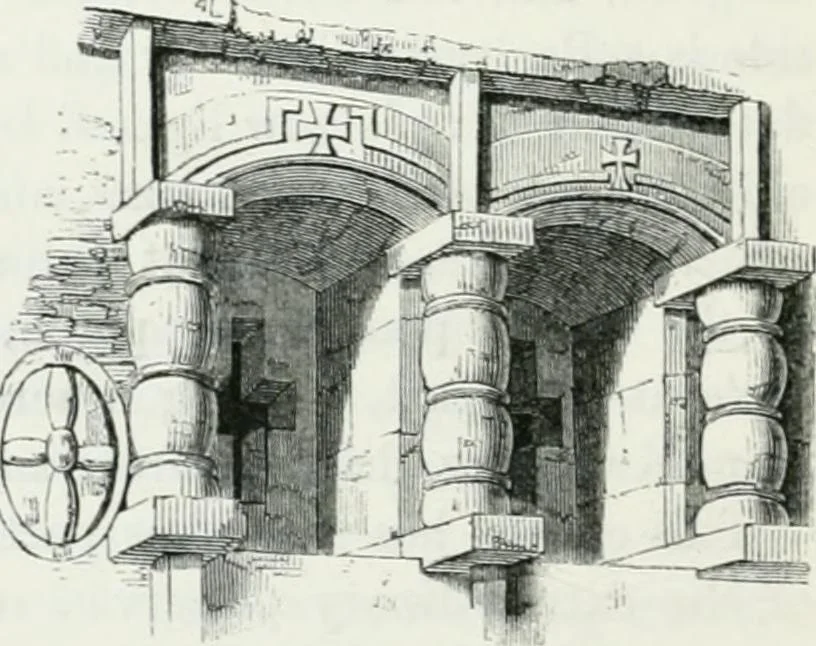 An illustration from An attempt to discriminate the styles of architecture in England : from the Conquest to the Reformation : with a sketch of the Grecian and Roman orders, 1862, leaf 95