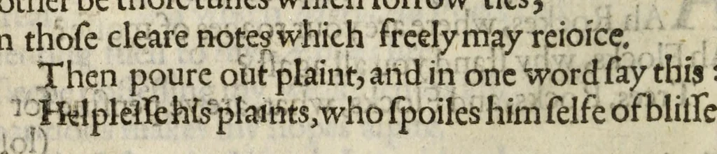 An illustration from Englands Helicon, or, The muses harmony, 1614, leaf 116