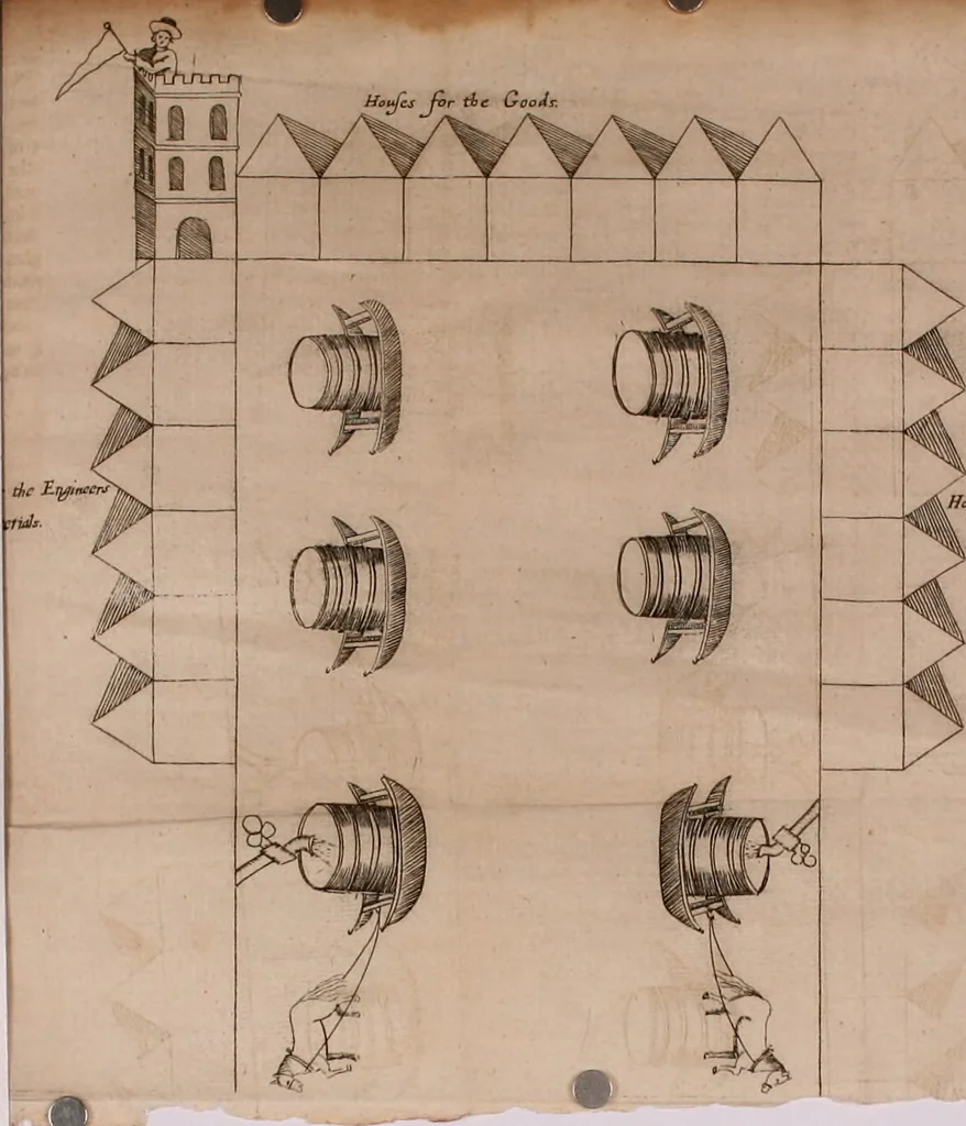 An illustration from England's improvement by sea and land .., 1698, leaf 121