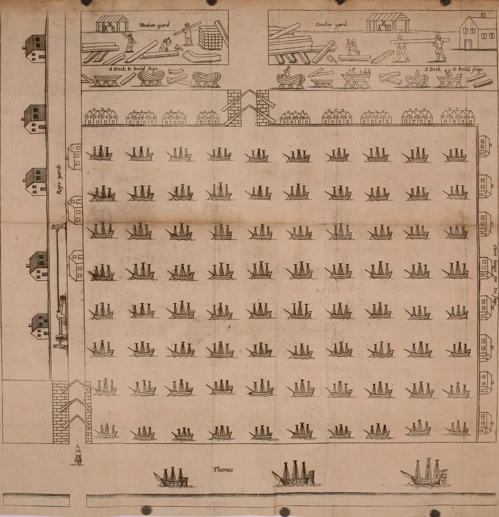 An illustration from England's improvement by sea and land .., 1698, leaf 81