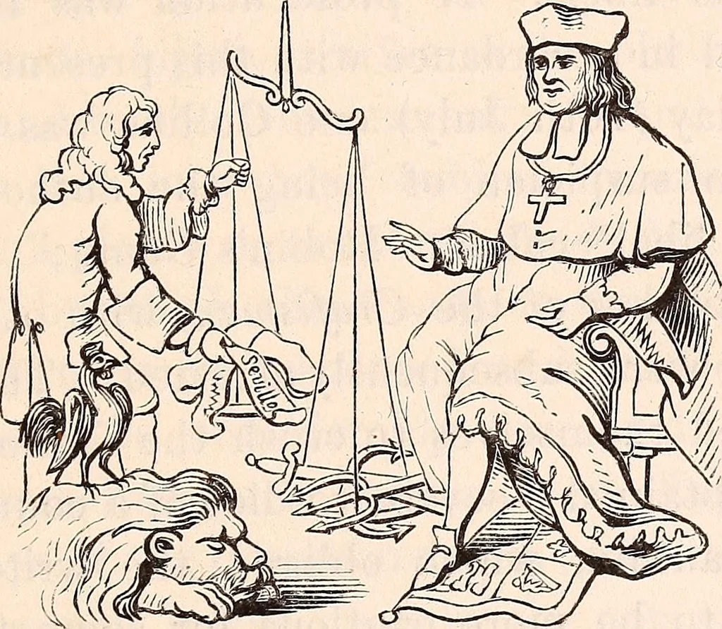 An illustration from England under the house of Hanover; : its history and condition during the reigns of the three Georges, illustrated from the caricatures and satires of the day., 1848, leaf 162