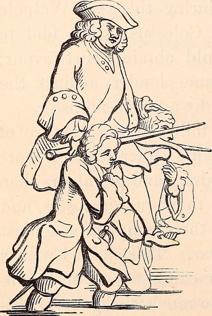 An illustration from England under the house of Hanover; : its history and condition during the reigns of the three Georges, illustrated from the caricatures and satires of the day., 1848, leaf 197