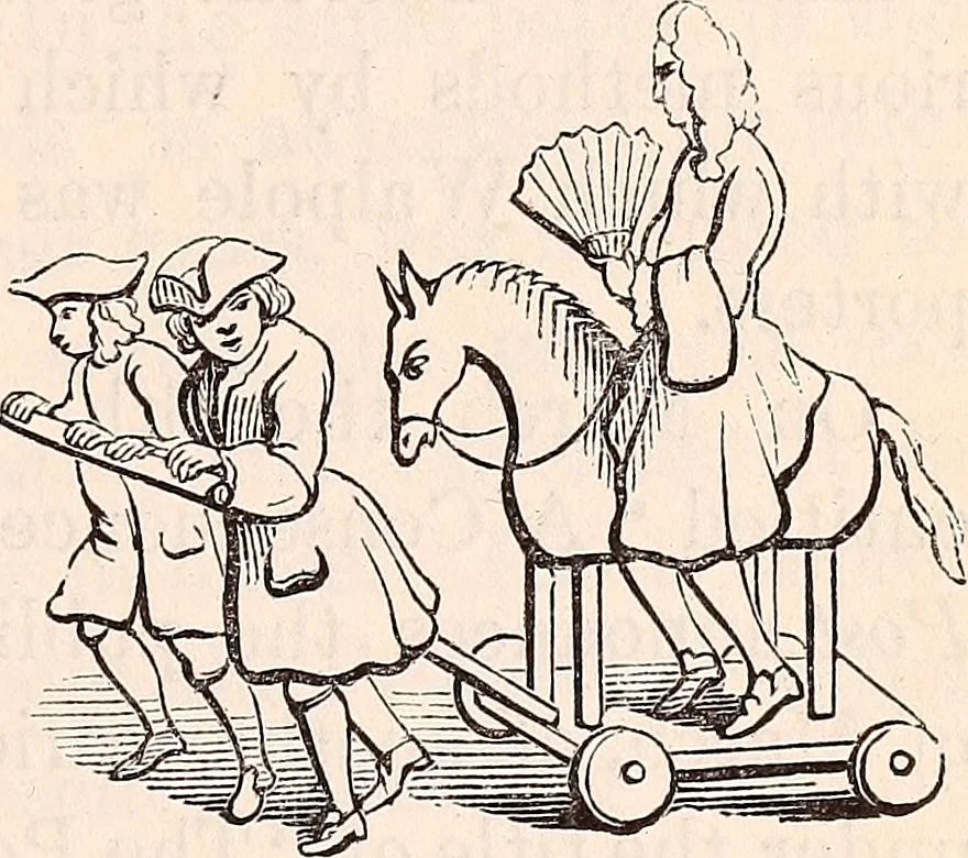 An illustration from England under the house of Hanover; : its history and condition during the reigns of the three Georges, illustrated from the caricatures and satires of the day., 1848, leaf 204