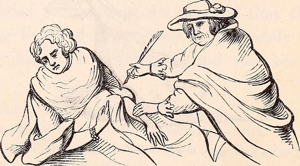 An illustration from England under the house of Hanover; : its history and condition during the reigns of the three Georges, illustrated from the caricatures and satires of the day., 1848, leaf 213