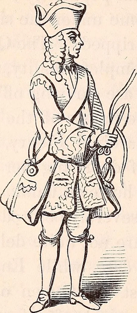 An illustration from England under the house of Hanover; : its history and condition during the reigns of the three Georges, illustrated from the caricatures and satires of the day., 1848, leaf 215