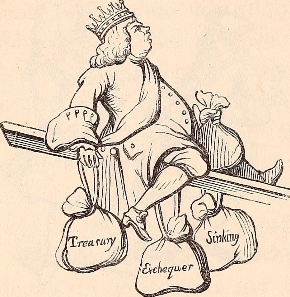 An illustration from England under the house of Hanover; : its history and condition during the reigns of the three Georges, illustrated from the caricatures and satires of the day., 1848, leaf 221