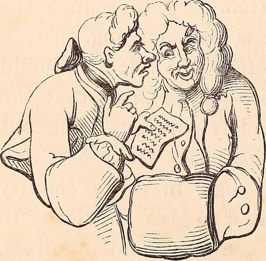 An illustration from England under the house of Hanover; : its history and condition during the reigns of the three Georges, illustrated from the caricatures and satires of the day., 1848, leaf 251