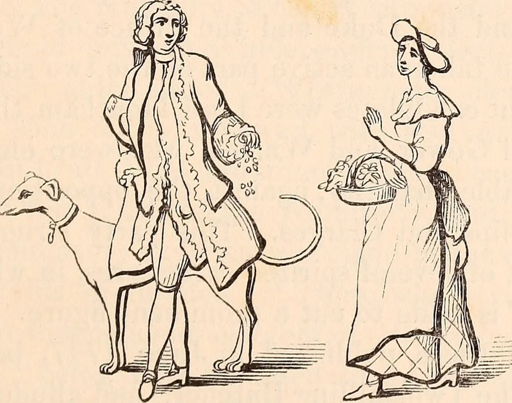 An illustration from England under the house of Hanover; : its history and condition during the reigns of the three Georges, illustrated from the caricatures and satires of the day., 1848, leaf 260