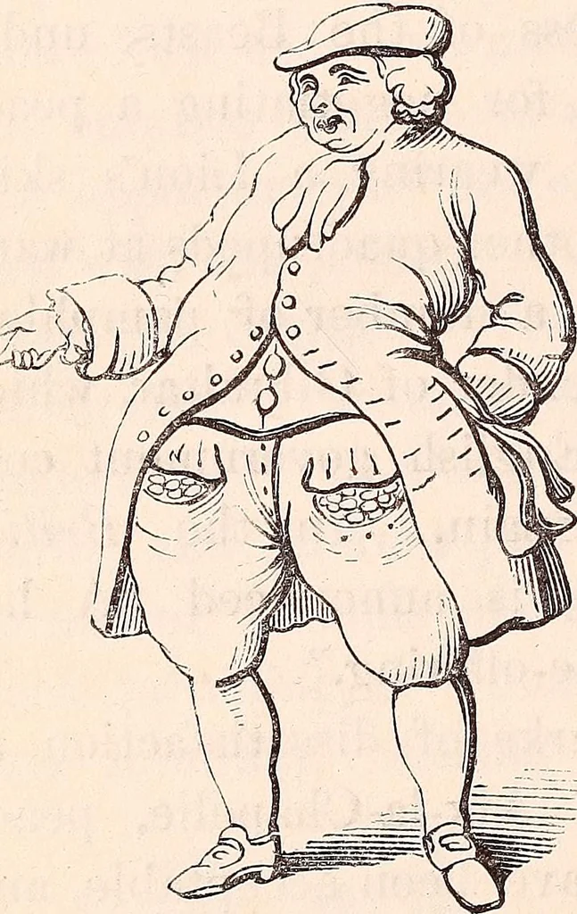 An illustration from England under the house of Hanover; : its history and condition during the reigns of the three Georges, illustrated from the caricatures and satires of the day., 1848, leaf 271