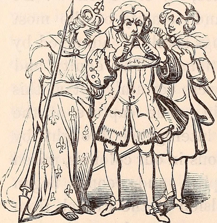 An illustration from England under the house of Hanover; : its history and condition during the reigns of the three Georges, illustrated from the caricatures and satires of the day., 1848, leaf 289