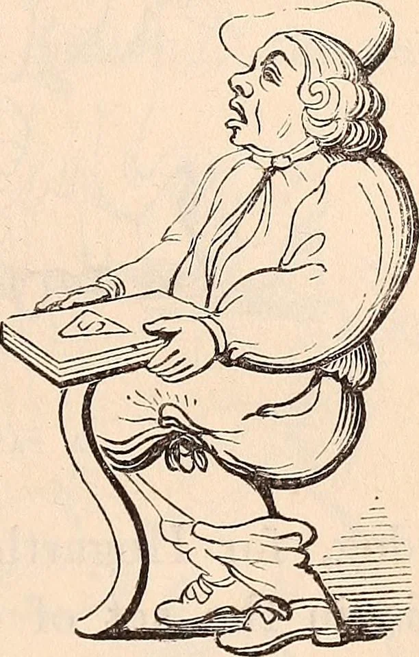 An illustration from England under the house of Hanover; : its history and condition during the reigns of the three Georges, illustrated from the caricatures and satires of the day., 1848, leaf 406
