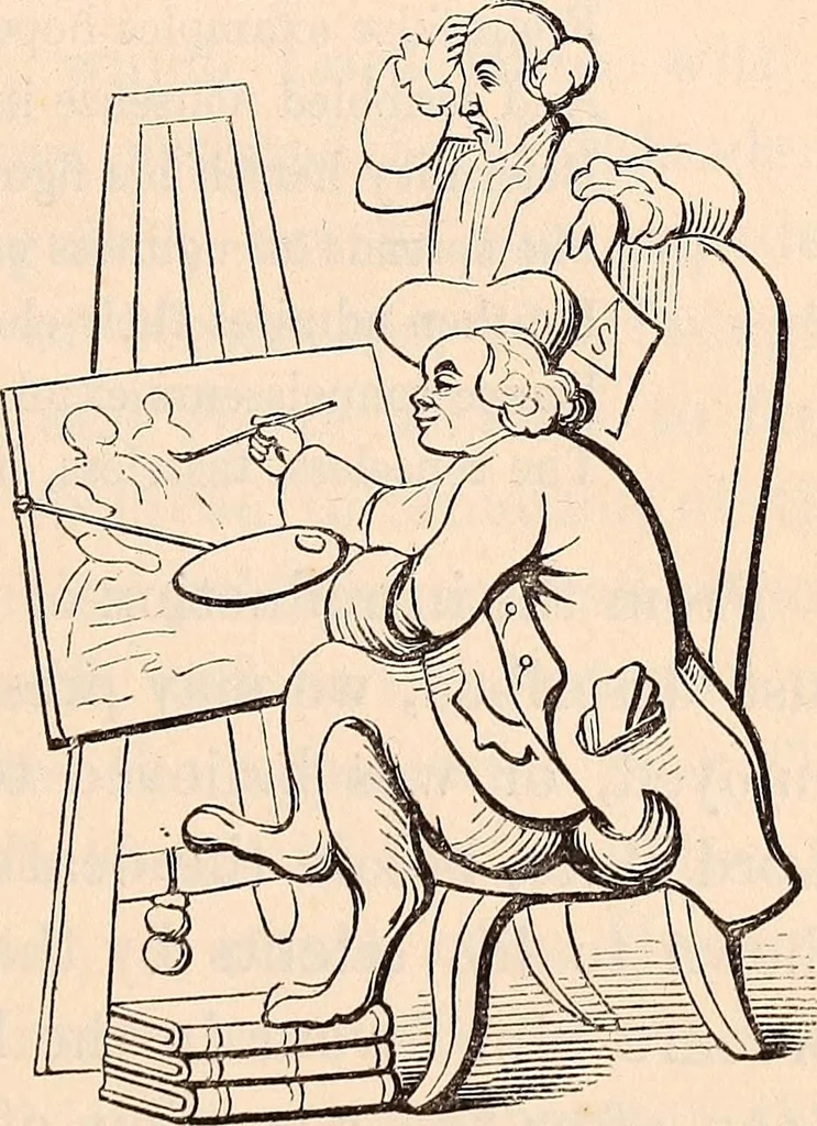 An illustration from England under the house of Hanover; : its history and condition during the reigns of the three Georges, illustrated from the caricatures and satires of the day., 1848, leaf 408
